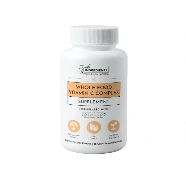 Whole Food Vitamin C Complex Supplement, 45 Capsules, Just Ingredients