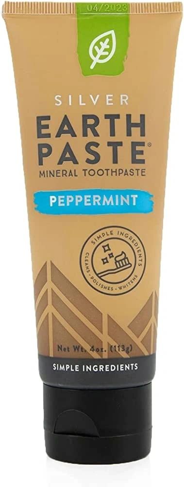 Silver Earth Paste, Mineral Tooth Paste, Peppermint, Redmond Life