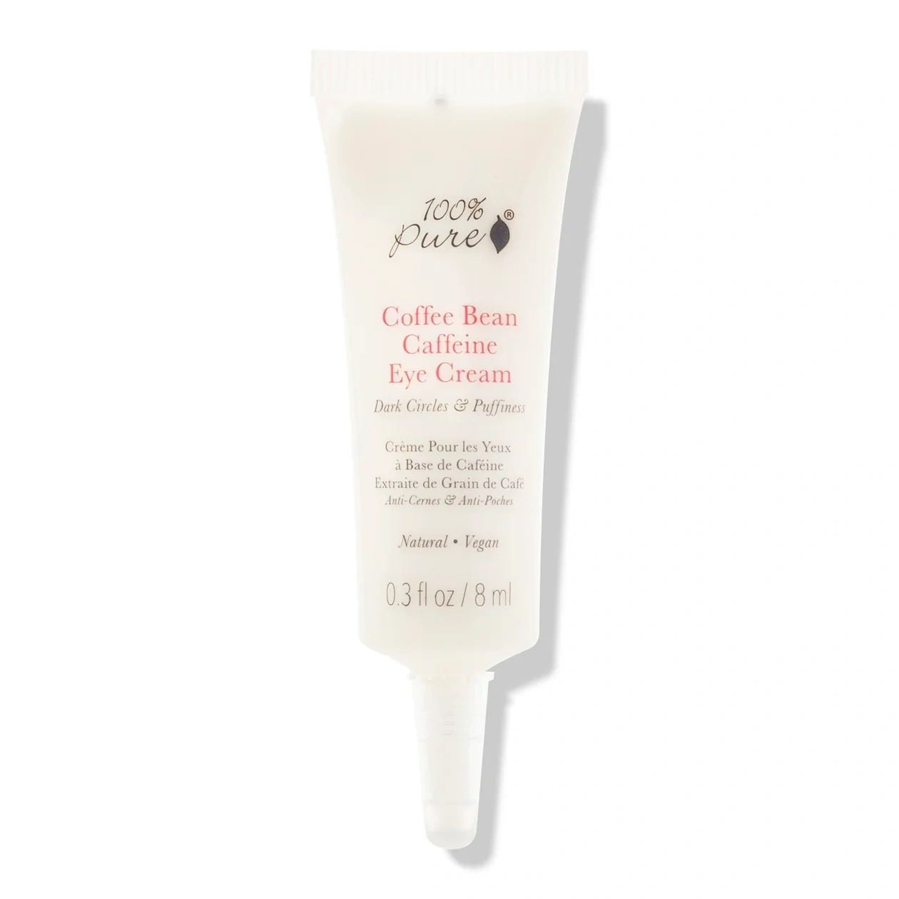 Coffee Bean Caffeine Eye Cream, 0.3oz, 100% Pure