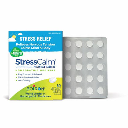 StressCalm,Homeopathic Medicine to Relieve Symptoms of Occasional Stress, 60 Meltaway Tablets, Boiron