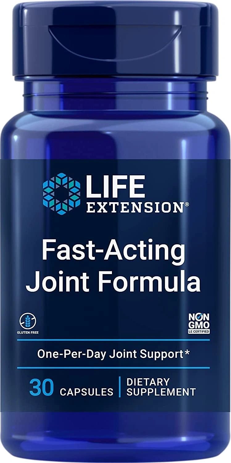 Fast-Acting Joint Formula, Joint Discomfort Relief, Non-GMO, Gluten-Free, 30 Capsules, Life Extension