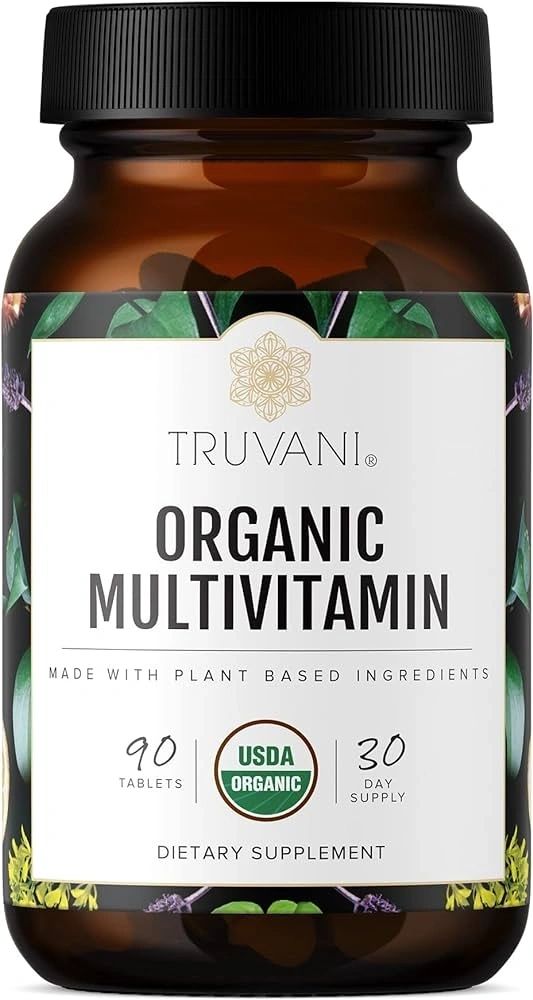 Organic Plant Based Multivitamin, 90 Tablets, Truvani