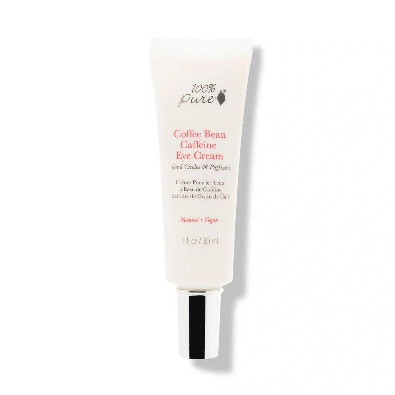 Coffee Bean Caffeine Eye Cream, 30mL, 100% Pure