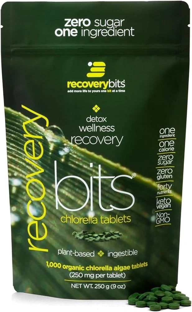 Detox Wellness Recovery Bits, 1,000 Chlorella Tablets, 9oz