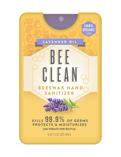 Beeswax Hand Sanitizer, 100% Organic, 20mL, Bee Clean