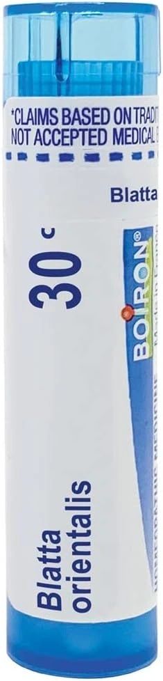 Blatta Orientalis 6C, 30C, 200CK, Homeopathic Medicine for Relieving Respiratory Allergies, Boiron, 80 Pills (Pill Size #40)