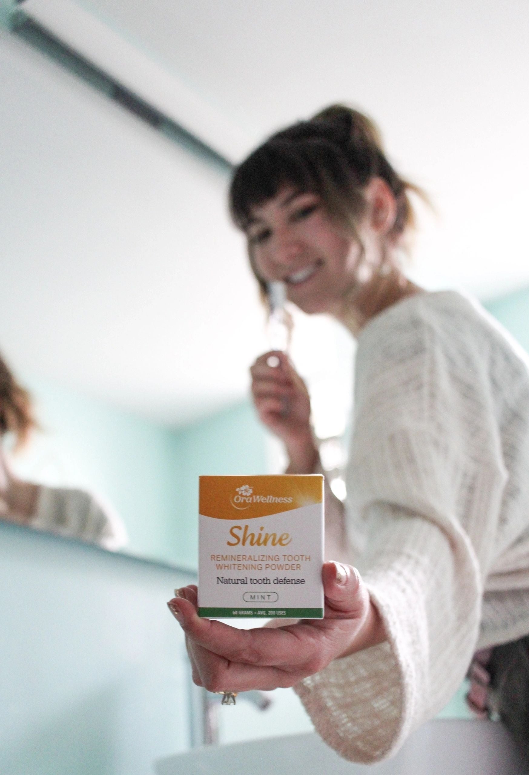 Shine Remineralizing Tooth Whitening Powder, Mint