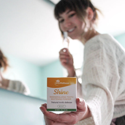 Shine Remineralizing Tooth Whitening Powder, Mint