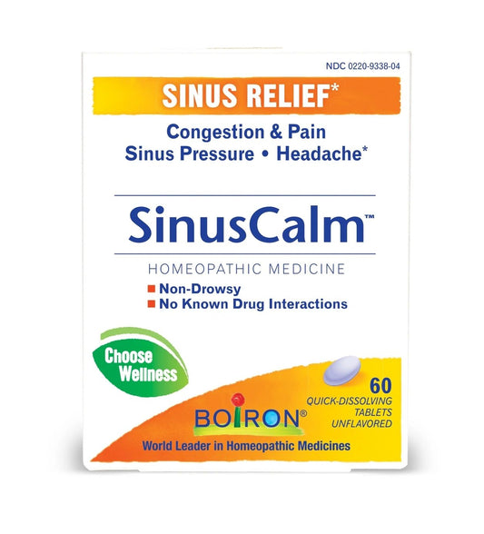 SinusCalm Meltaway Tablets, 60 Tablets, Boiron