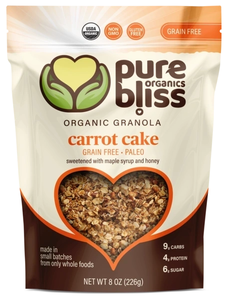 Organic Carrot Cake Paleo Proud Granola