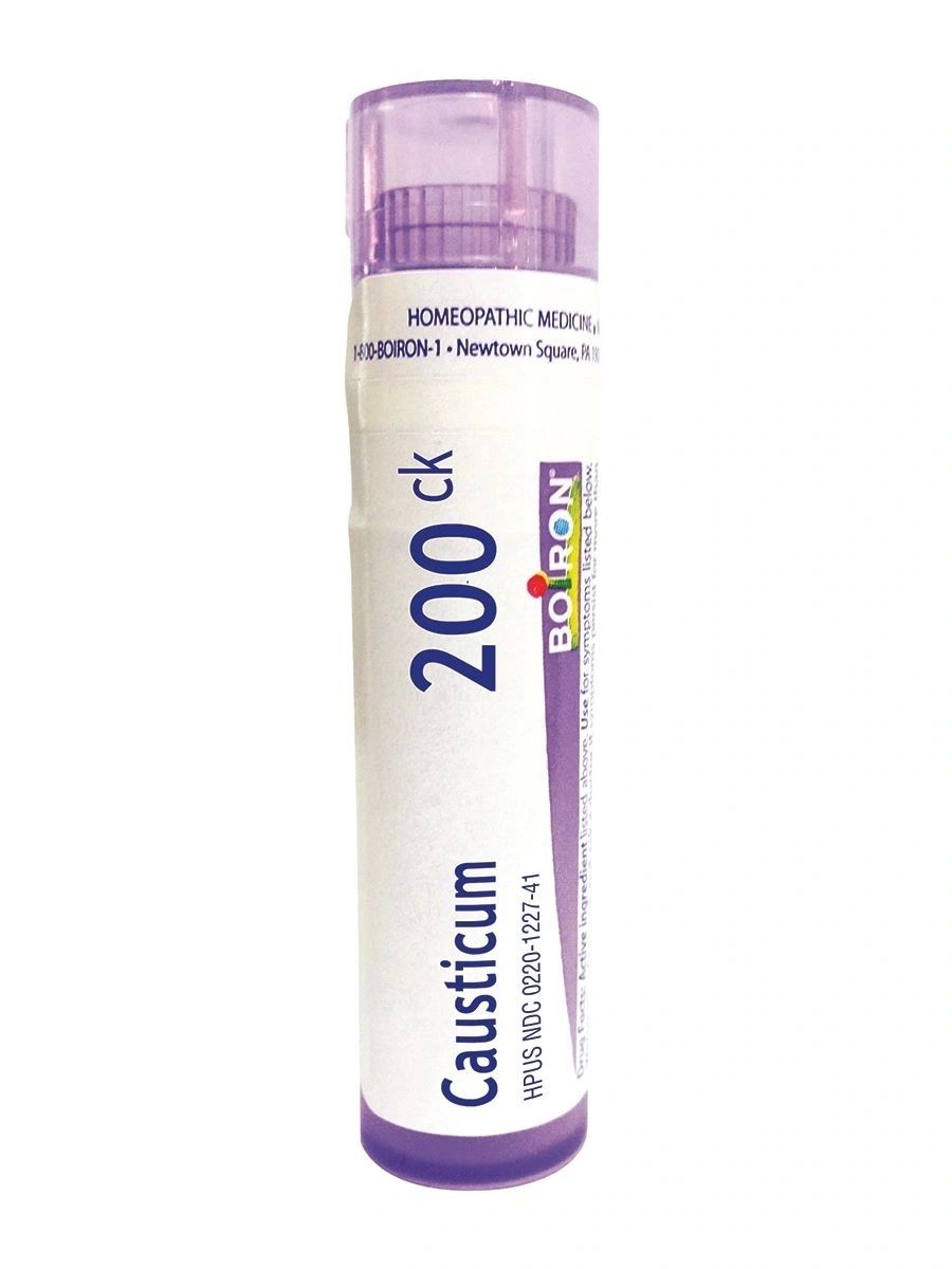 Causticum, 30C, 200C, Homeopathic Medicine for Bed Wetting, Boiron, 80 Pills (Pill Size #40)