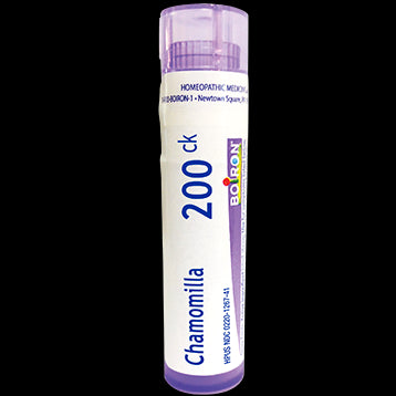 Chamomilla, 30C, 200CK, Homeopathic Medicine for Teething Pain with Irritability, Boiron, 80 Pills (Pill Size #40)