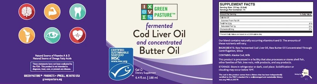 Fermented Cod Liver Oil / Concentrated Butter Oil (Gel)