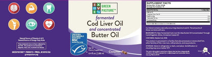 Fermented Cod Liver Oil / Concentrated Butter Oil (Gel)