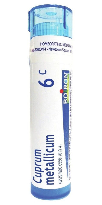 Cuprum Metallicum, 6C, 30C, 200CK, Homeopathic Medicine for Leg & Muscle Cramps, Boiron, 80 Pills (Pill Size #40)