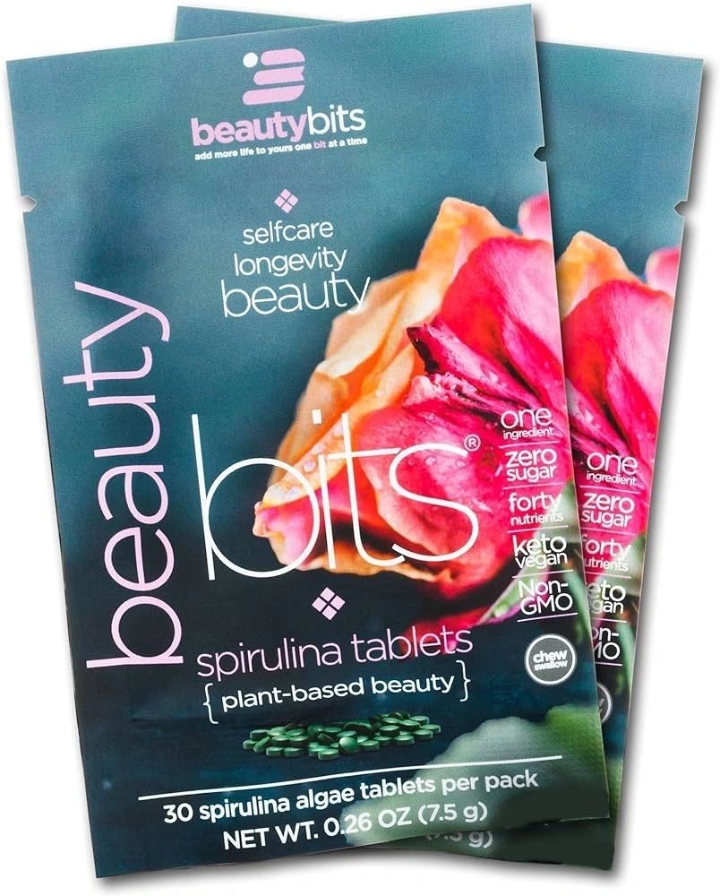 Selfcare Longevity Beauty Bits, 30 Spirulina Algae Tablets