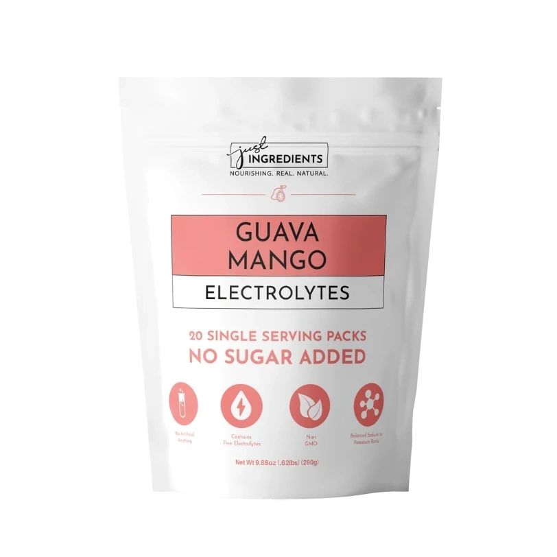 Guava Mango Electrolytes, 20 Single Serving Packs, No Sugar Added, Just Ingredients