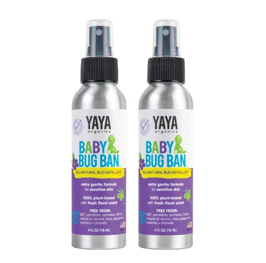 Baby Bug Ban, Natural Mosquito Repellent, 4oz, Yaya Organics