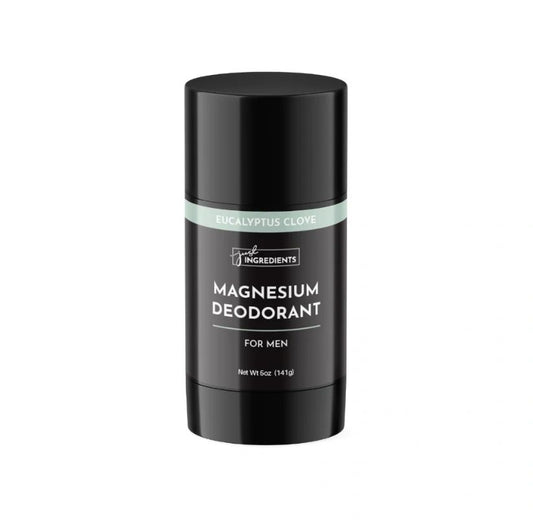 Magnesium Deodorant For Men, Eucalyptus Clove, 5oz, Just Ingredients