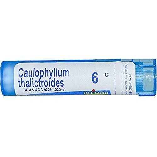 Caulophyllum Thalictroides, 6C, 30C, 200CK, Homeopathic Medicine for Menstrual Cramps, Boiron, 80 Pills (Pill Size #40)