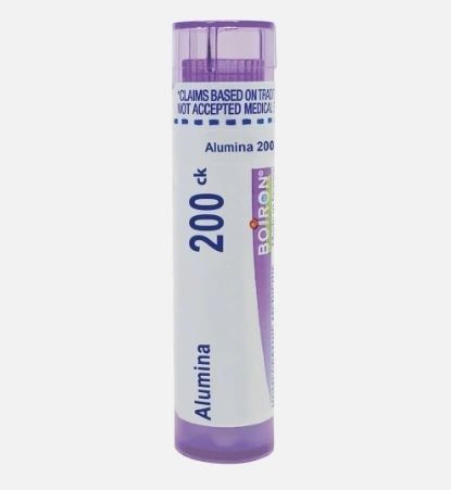 Alumina 200CK, Homeopathic Medicine for Dry Skin And Constipation, Boiron, 80 Pills (Pill Size #40)