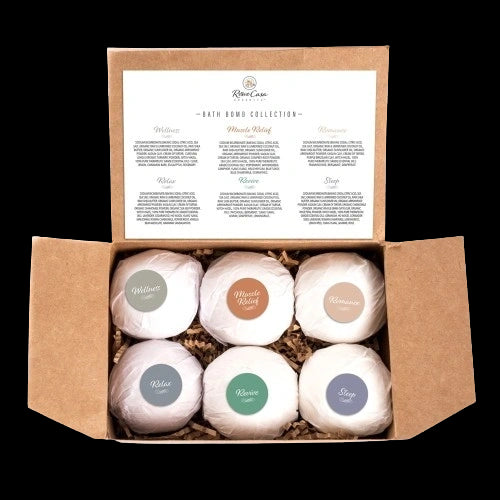 Bath Bomb Set of 6, Rowe Casa Organics