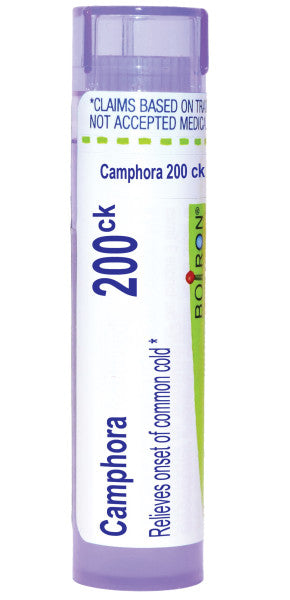 Camphora 200CK, Homeopathic Medicine for Onset Of Common Cold, Boiron (Pill Size #40)