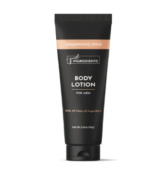 Men's Body Lotion, Cedarwood Spice, 3.4oz, Just Ingredients