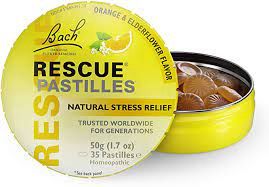 Bach Rescue Pastilles, Natural Stress Relief, Lemon Flavor, 35 Pastilles