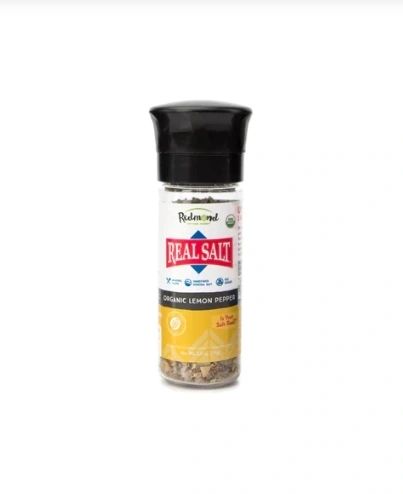 Real Salt® Organic Lemon Pepper Grinder, 2.8oz, Redmond