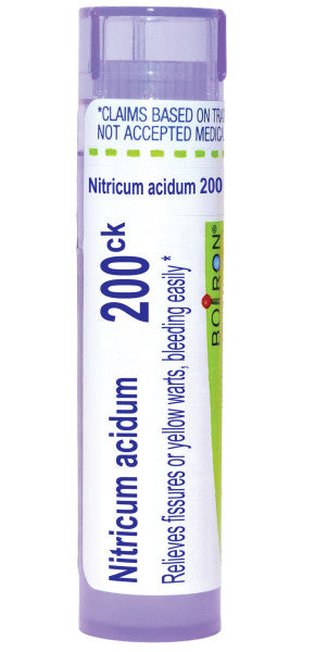 Nitricum Acidum 3C, 6C, 30C, 200CK, Homeopathic Medicine for Warts, Boiron, 80 Pills (Pill Size #40)