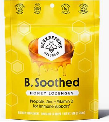 B. Soothed Honey Lozenges, Propolis, Zinc + Vitamin D for Immune Support