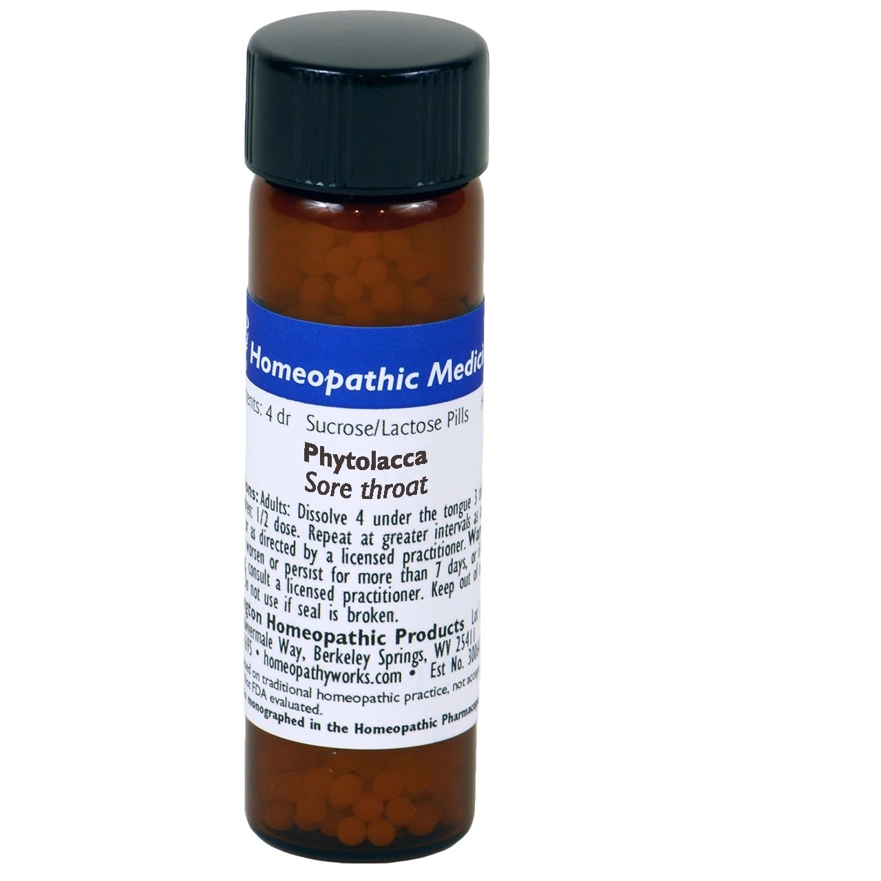 Phytolacca Decandra 30C, 200C, Homeopathic Medicine for Sore Throat, WHP, 900 Count