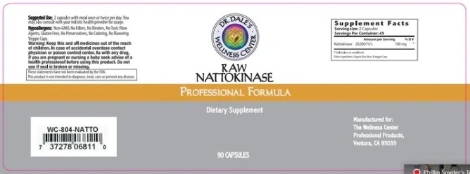 Raw Nattokinase Professional Formula, Dietary Formula, 90 Capules, Dr. Dale