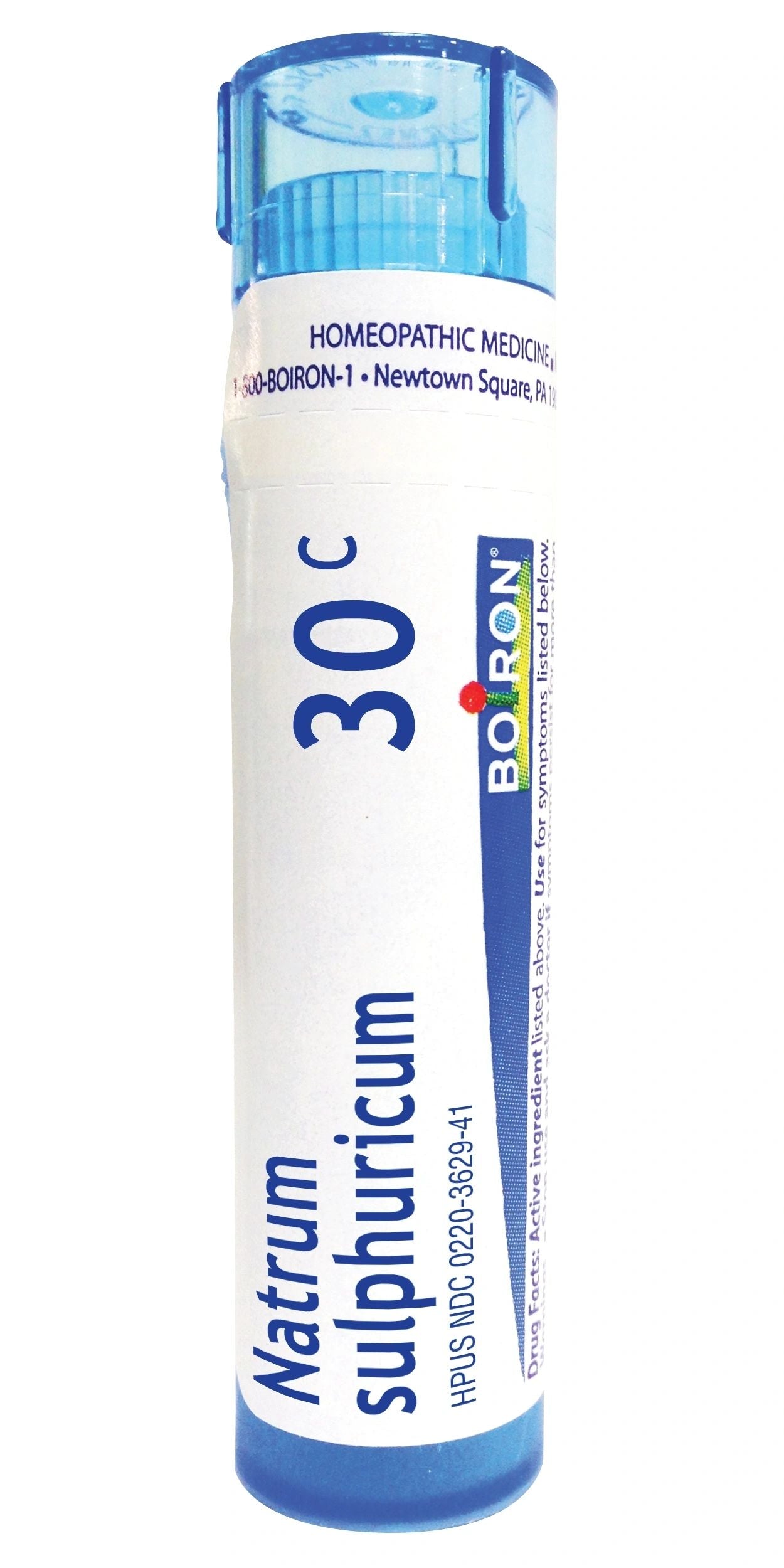 Natrum Sulphuricum, 30C, 200CK, 1M, Homeopathic Medicine for Bronchial Irritation Worsened by Humidity, Boiron, 80 Pills (Pill Size #40)