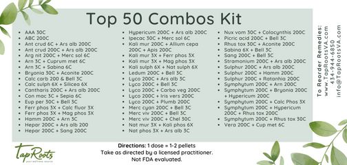 Top 50 Combos Kit Booklet