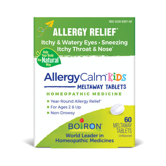 AllergyCalm Kids Meltaway Tablets, Homeopathic Medicine for Allergy Relief, Boiron