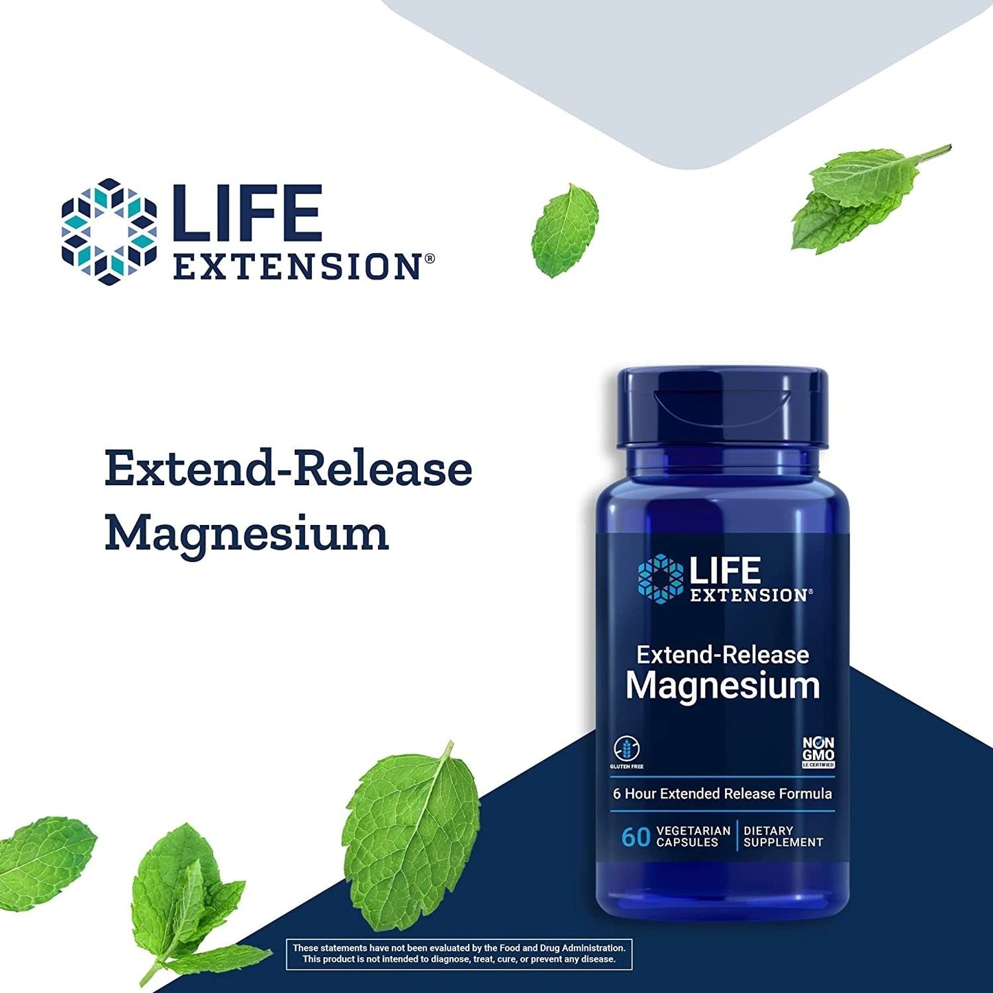 Extend-Release Magnesium, 60 Vegetarian Capsules, Life Extension