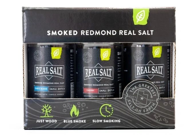 Smoked Smoked Real Salt Shaker Gift Set, Redmond Life