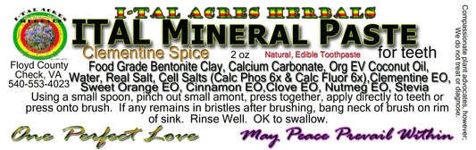 Mineral Paste for Teeth, Clementine Spice