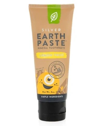 Silver Earth Paste, Mineral Toothpaste, Lemon Twist, Redmond Life