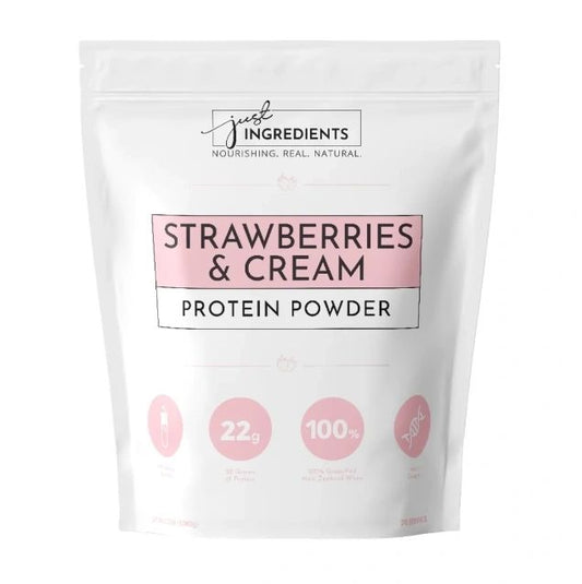 Strawberries & Cream Protein Powder, 30 Servings, Just Ingredients