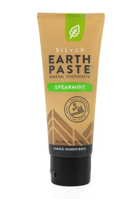 Silver Earth Paste, Mineral Toothpaste, Spearmint, 4oz