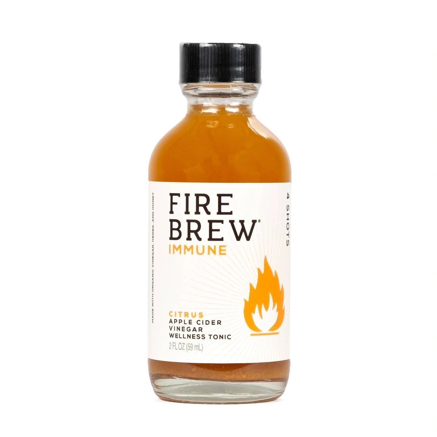 Fire Brew Citrus, Immune Apple Cider Vinegar Wellness Tonic