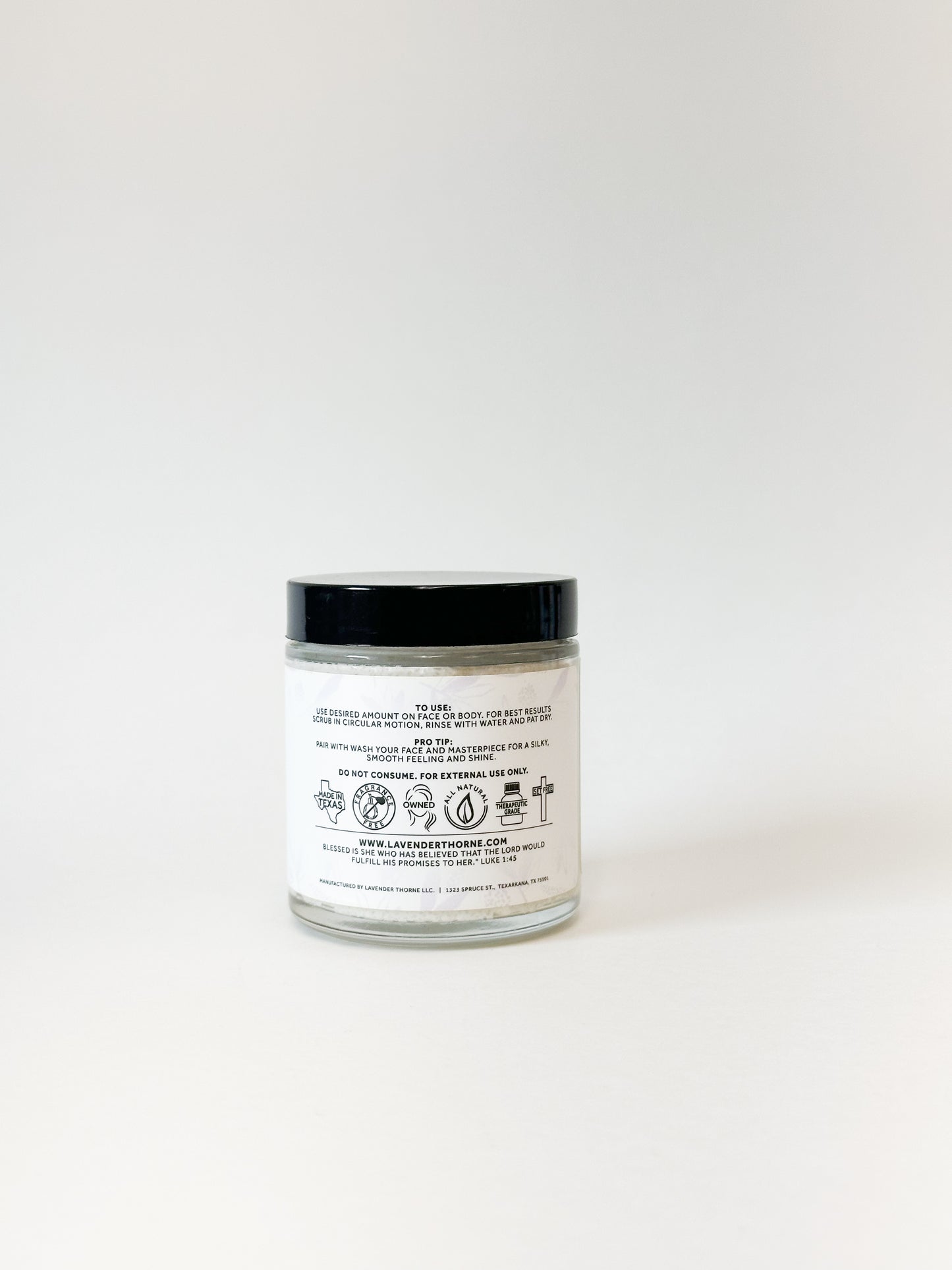 Face Scrub, Acne & Blemish Scrub 4oz, Lavender Thorne