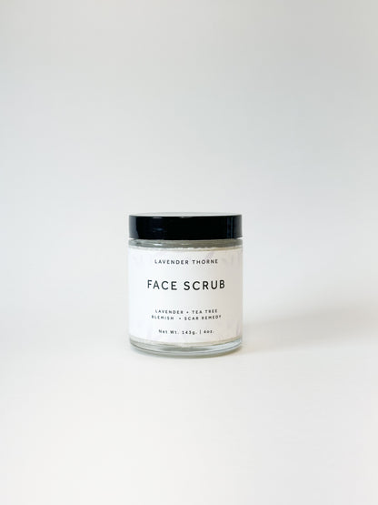 Face Scrub, Acne & Blemish Scrub 4oz, Lavender Thorne