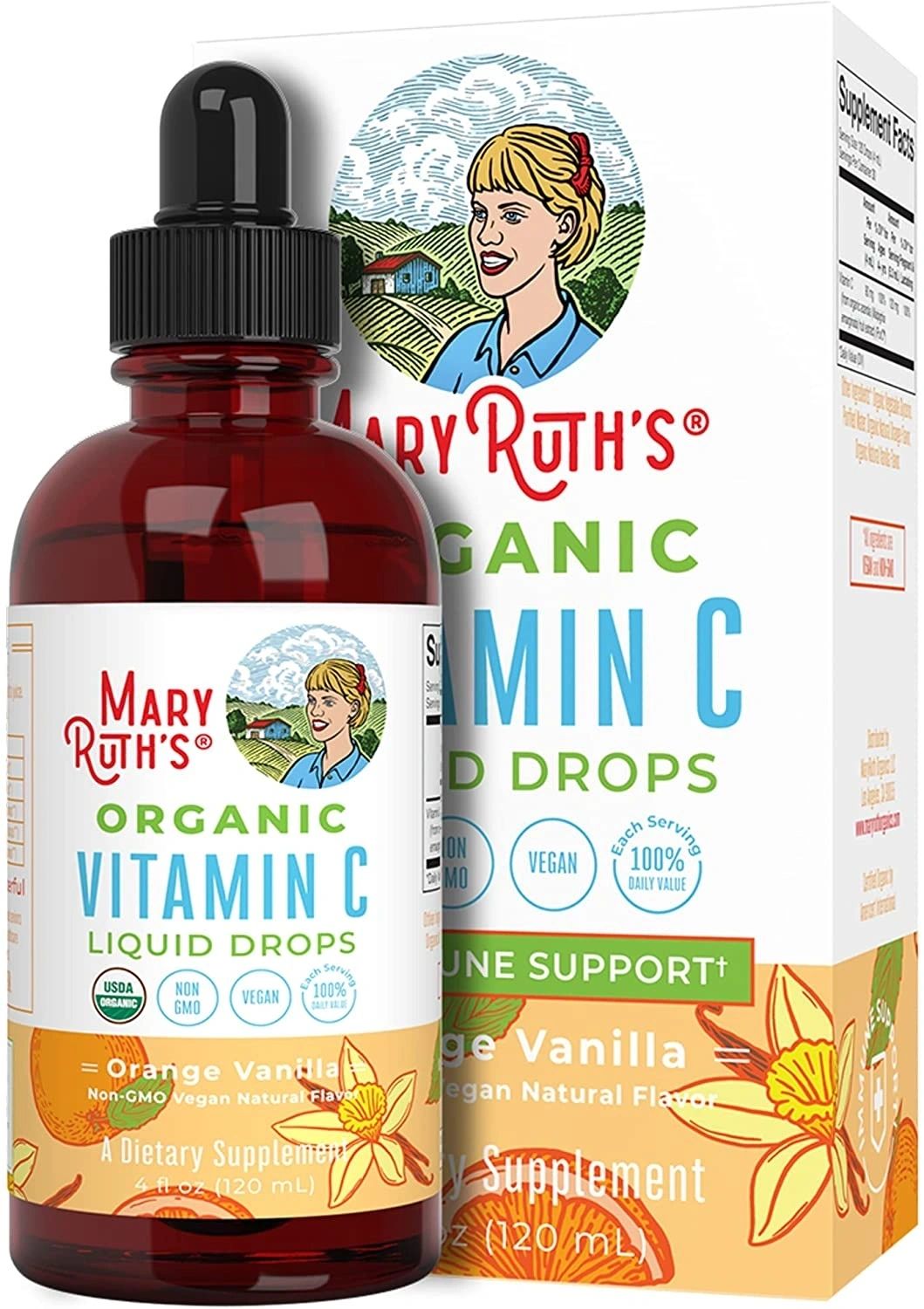 Mary Ruth's Organic Vegan Vitamin C Liquid Drops (4 oz)