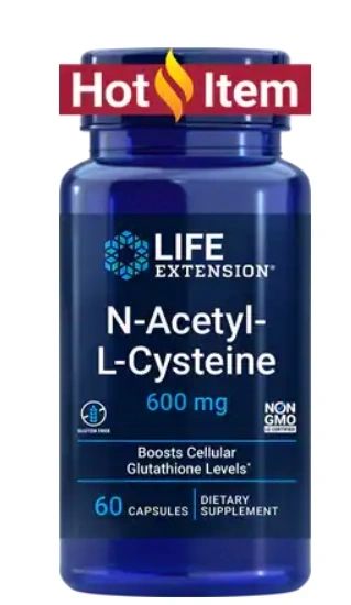 N-Acetyl-L-Cysteine, 600 mg, 60 Capsules, Life Extension