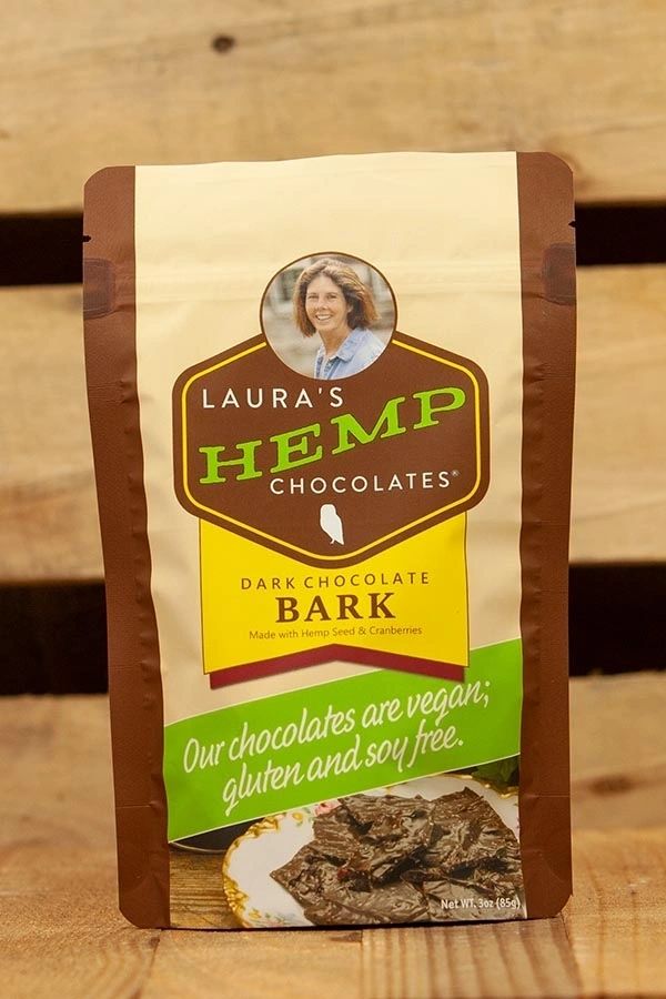 Hemp and Cranberry Dark Chocolate Bark, 3 oz.