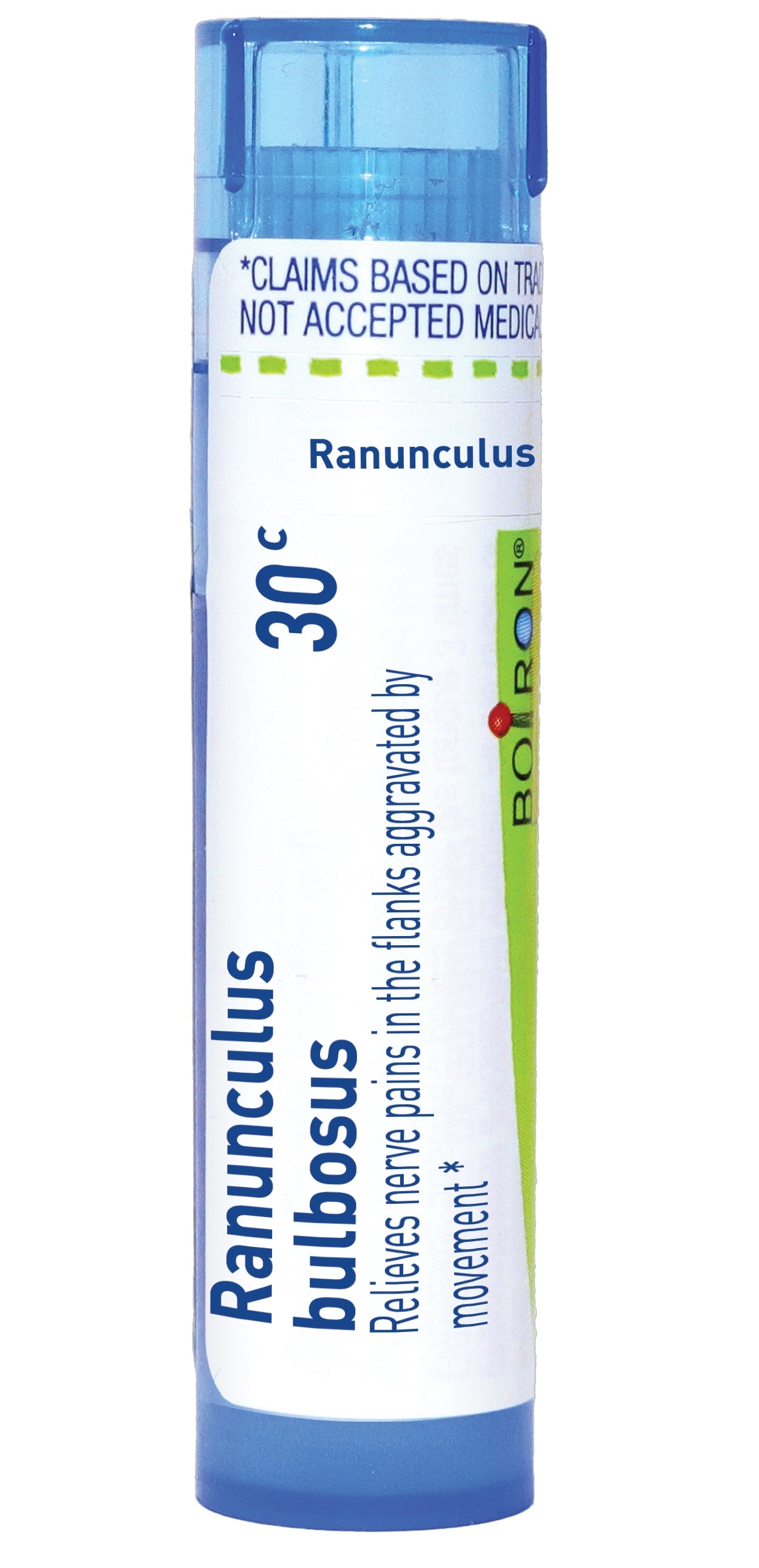 Ranunculus bulbosus 30C, 200CK, Homeopathic Medicine for Nerve Pain in the Flanks Aggravated by Movement, Boiron, 80 Pills (Pill Size #40)